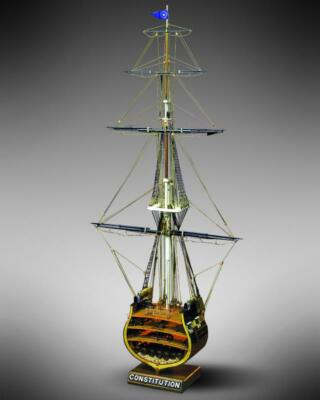 Uss Constitution Section Maestra Skala 1:93 Nave IN Holz Wooden Ship Kit Mamoli
