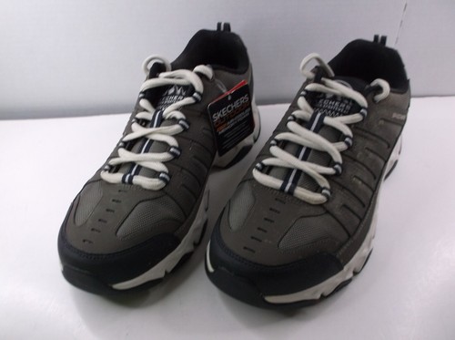 SKECHERS Men's Crossbar Stilholt Extra Wide Fit Shoes 51887EWW/BRN Size 9 NWOB - Picture 2 of 6