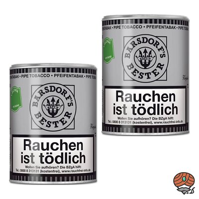 2x Käpt´n Barsdorf´s Bester Fine Flavor Virginia Blend Pfeifentabak 160g Dose