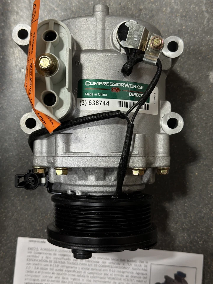 A/C CompressorWorks 98562 Fit for Ford Escape-Mariner (05-09) Mazda Tribute (08) — 第 2/4 张图片