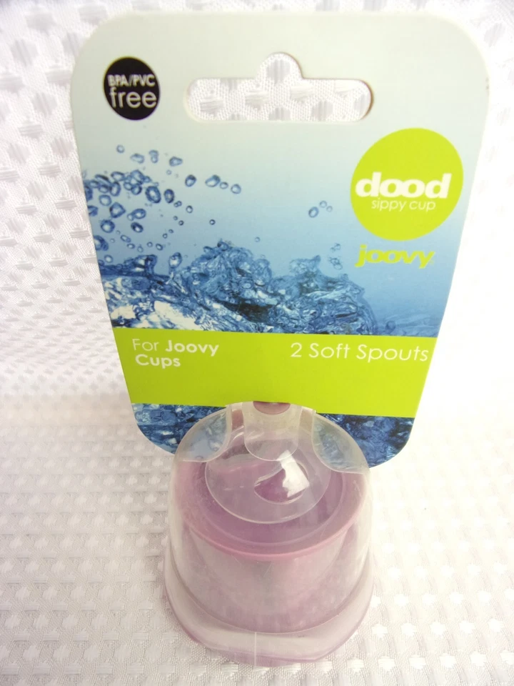 4 tapas Joovy Dood Sippy Cup - púrpura - caños suaves - 2 paquetes de 2 - nuevas Foto 3 de 4