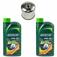 Motor ÖL ÖLfilter KN204C Set 10W40 2 Liter FüR Honda CB Kawasaki Triumph Yamaha