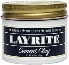 Layrite Cement Hair Clay, 4.25 Ounce