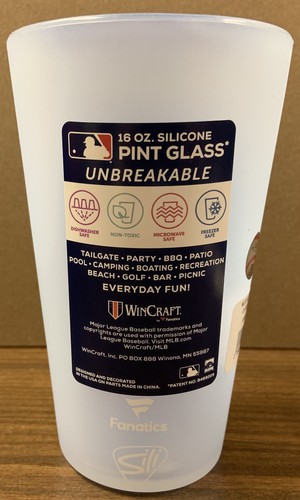 CHICAGO CUBS ICICLE 16 OZ SILICONE PINT GLASS NEW WINCRAFT 👀 - Picture 3 of 3