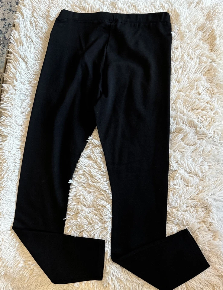 Catherine Malandrino Leggings Negros Elastizados Bolsillo con Cremallera Para Mujer S Nuevos con Etiquetas Foto 4 de 4