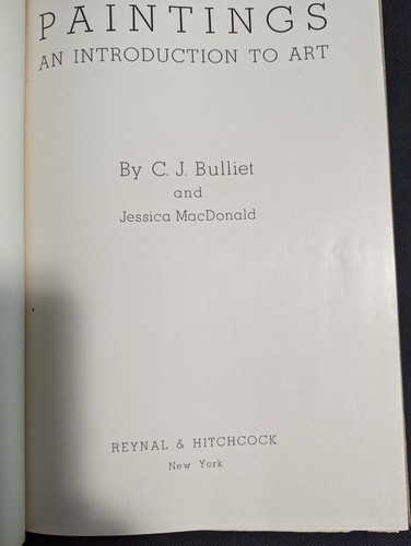 Paintings: An Introduction to Art by C. J. Bulliet and Jessica MacDonald 1935 HC - Bild 3 von 4