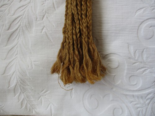 36" BOHO Chunky Macramé Plant Hanger Holder Jute Wooden Wood Beads Hippie VTG - Picture 8 of 12