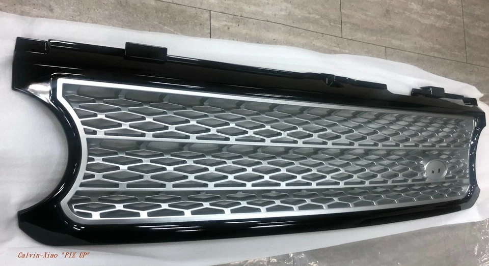 CON PARRILLA NEGRA BRILLANTE Y PLATEADA PARA RANGE ROVER L322 MODELO SOBREALIMENTADO 2006-2009 Foto 2 de 3