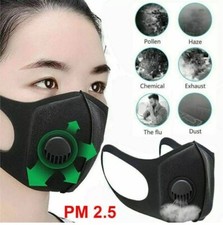 5  x Anti Air Pollution Face Mask Respirator PM2.5 Washable Face Masks