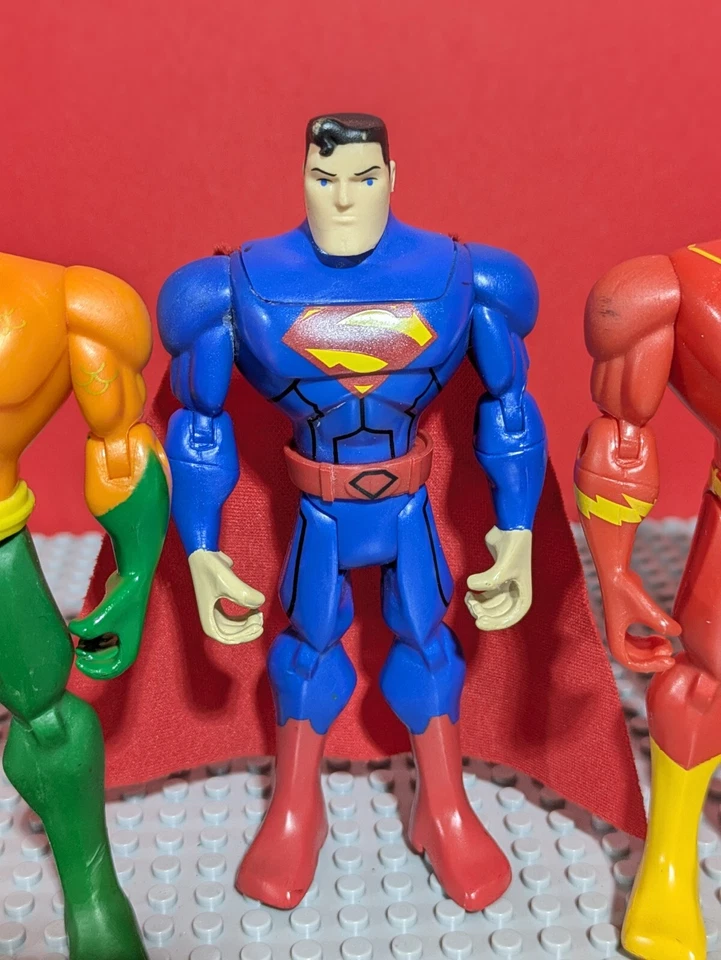 Lote de 7 figuras de superhéroes DC: Batman Superman Flash Aquaman Mattel Bundle Foto 4 de 4