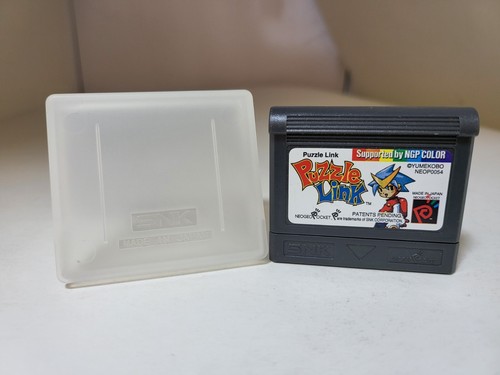 Never Used Puzzle link  game for  Neo Geo Pocket Color NEOP0054 W/SNK Case ##