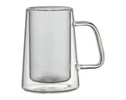 Double Wall Espresso Glasses Set of 4 with Handle Heat Resistant - 80ml
