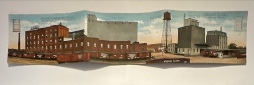 Rea Patterson Milling Co Coffeyville KS Kansas dreifach gefaltete antike Postkarte