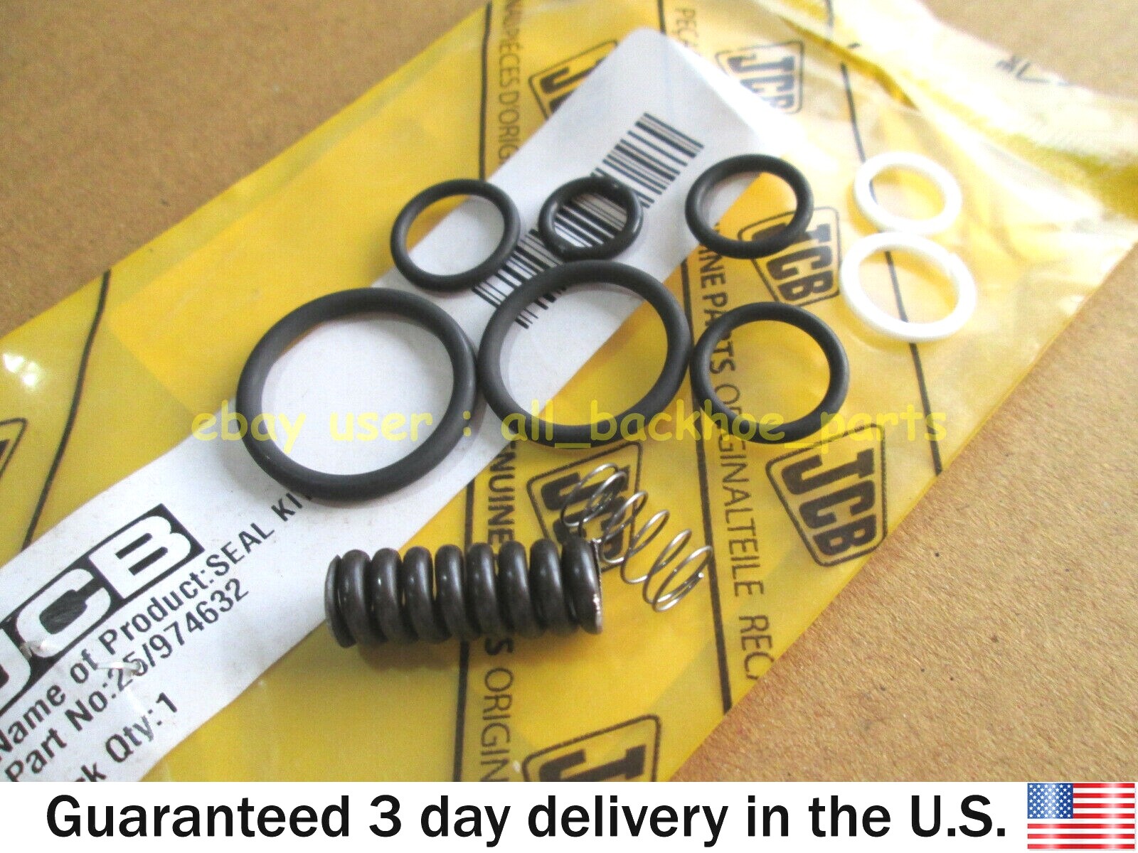 JCB BACKHOE GENUINE JCB CONTROL VALVE REPAIR SEAL KIT (PART NO. 25/