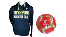 Liverpool F.C. Official Soccer Hoodie Jacket Size 5 Ball 10-2 Medium
