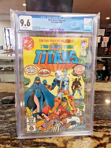 TEEN TITANS #2 DC 1980 CGC 9.6 1ST DEATHSTROKE, TRIGON CAMEO