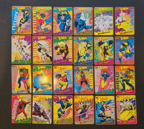 1994 Marvel X-Men Barcodzz - 24 Karten Komplettset - fast neuwertig/neuwertig - Bild 1 von 5