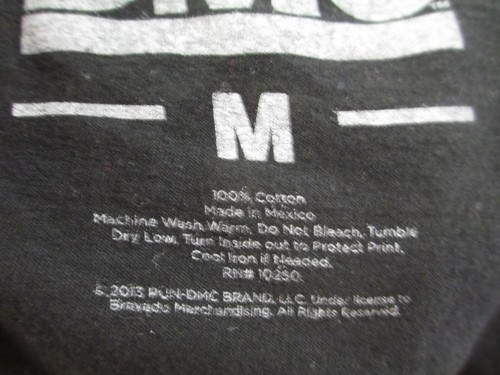 VINTAGE RUN-DMC CLASSIC LOGO MEDIUM BLACK T-SHIRT 2013 JAYMASTER JAY HIP HOP RAP - Picture 10 of 10
