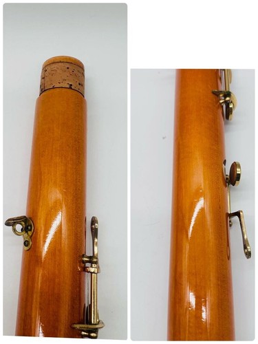 ZEN-ON 5400B Wooden Bass Recorder with Case Bocal Used Vintage Japan - Picture 6 of 11