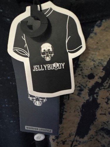 Pullover Gráfico Jelly Buddy Para Hombres XL Negro Estrellas Rayas Nuevo con Etiquetas - Imagen 2 de 6