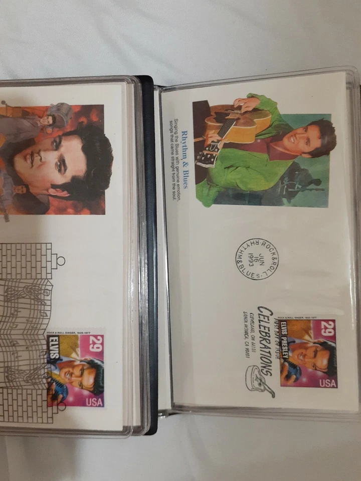 Lot of 2 complete Elvis Presley Celebrations First Day Cover FDC 1993 - Image 3 of 4