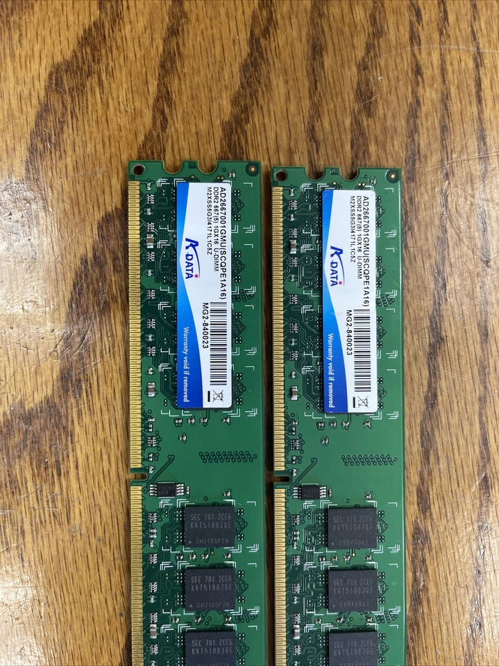 A-Data DDR2 667(5) 1GBX8 M2XHY5H3I3160V1C5Z 1PC  - Image 2 of 3