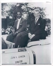 1955 Press Photo John Johnson & Sen Everett Dirksen of IL - ner12107