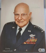 GENERAL JAMES JIMMY DOOLITTLE SIGNED 8x10 PHOTO MOH RECIPIENT BAS COA