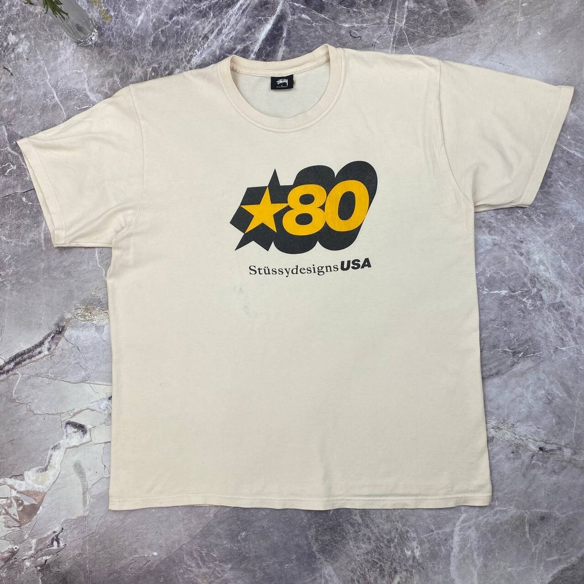 トップス 80s old stussy Harley T Harley Stussy 80s Vintage T-shirt No Register Mark Old Model