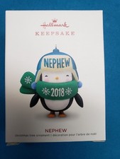 2018 Hallmark Ornament  Nephew   penguin NIB