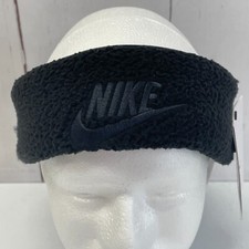 Nike Sherpa Fleece Headband Women's OSFM Black 100 Polyester Winter Nice