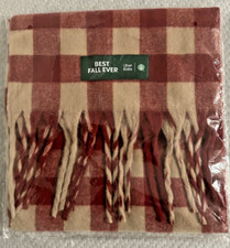 NEW Starbucks X Uber Eats Best Fall Ever Scarf Plaid Flannel Red Autumn Cozy