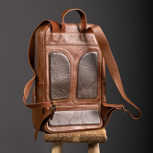 Lederrucksack Herren Großer Rucksack Herren für Laptop - Bild 13 von 38