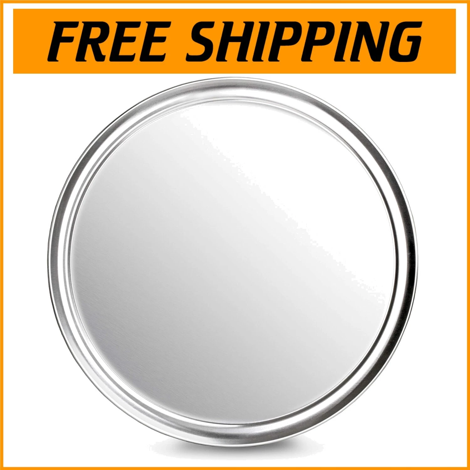 Durable Stainless Steel 16-Inch Pizza Tray; Commercial Quality, Set of 6