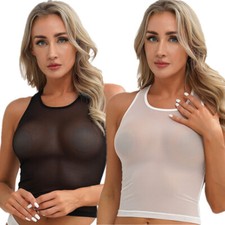 DE Damen Sheer Mesh Tank Weste