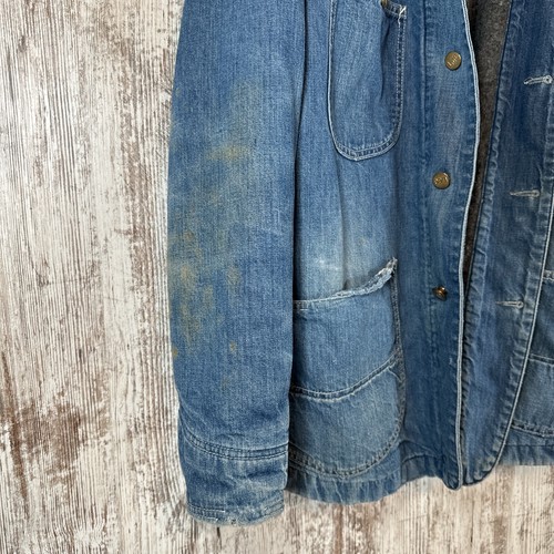 Giacca Lee anni 60 Union Made coperta foderata denim jeans sanforizzata Chore taglia 44 reg. - Foto 8 di 18