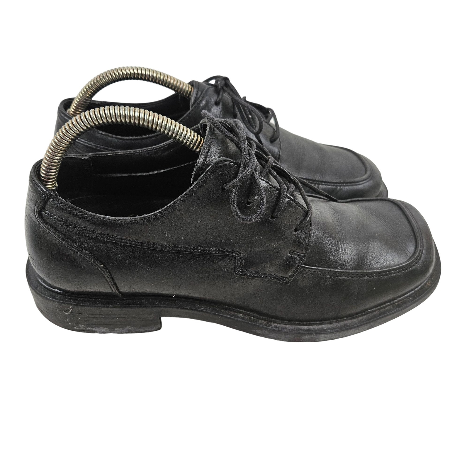 SAOLA Hunters Bay Shoes da uomo 8 5 W pelle nera punta quadrata abito Oxford
