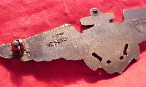 WWll US Navy Marine Corps USMC Piloto Alas NS Meyer Naval Aviator Segunda Guerra Mundial Bar Pin - Imagen 5 de 9