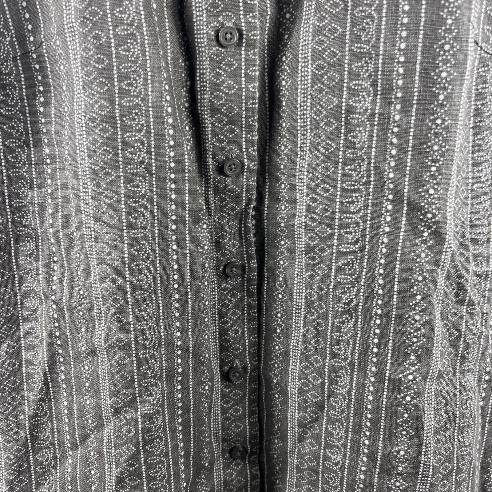 Garnet Hill Women's Brown Patterned Button Up Col… - image 4