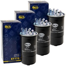 Kraftstofffilter 3 X SCT ST775 für Skoda Octavia VW Golf Audi A4 A3 A6 Seat Leon