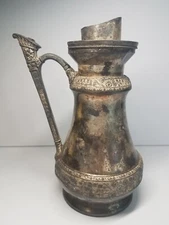 VTG Middletown Plate Co. Coffee Tea Pot 7.5" Hard White Metal 1000