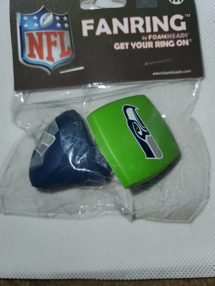 Seattle Seahawks NFL Foam Fan Rings Accessory Decoration Team Pride medium - Image 2 of 3