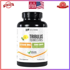 Healthfare Tribulus Terrestris 32,500mg 200 Caps High Potency Herbal Supplements