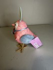 Target Spritz Easter Pink Fabric Bird, 2023 Carrot, w/ Bunny Ears Holding Carrot — photo 2