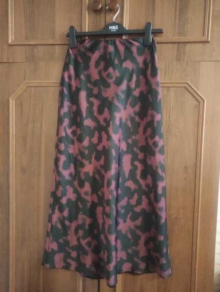 Women New Look Skirt Black Polyester XS