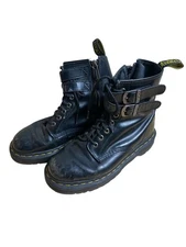Doc Martin Black Buckled Boots SEE INFO