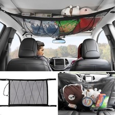 Car Truck Interior Ceiling Net Roof Storage Seat Cargo Mesh Organizer Pocket Kid