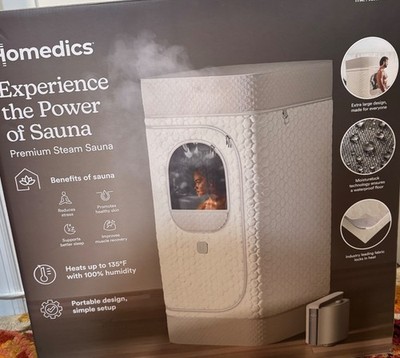 Brand New HOMEDICS Premium Steam Sauna Kit, Cream 2849544-16POD