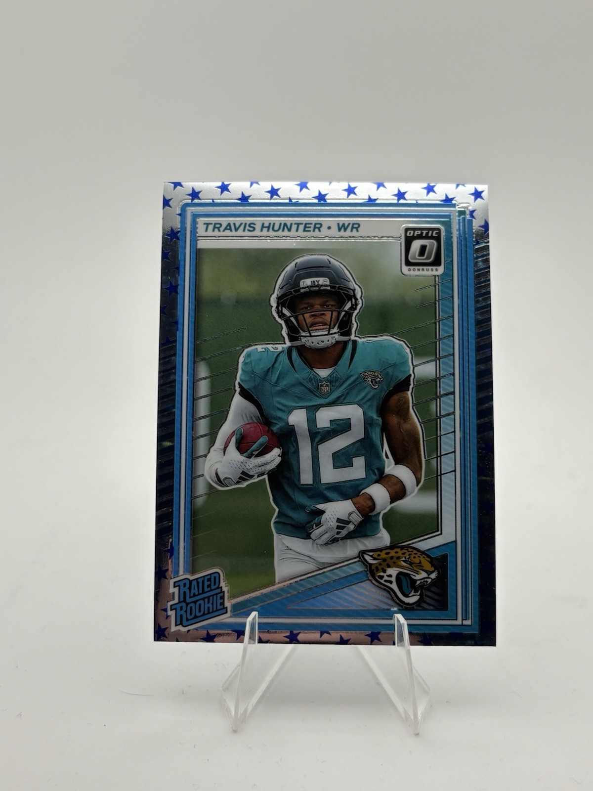 2025 Donruss Optic Travis Hunter -  Rated Rookie Stars Prizm Jaguars #201