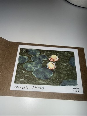 Rare Anastasia Inciardi ''Monet's Flowers''  Mini Print